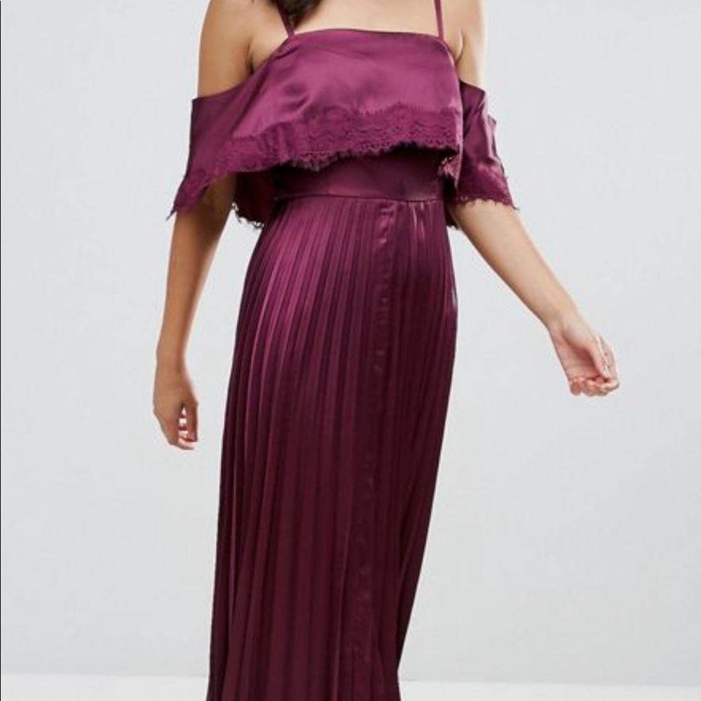 Berry colored maxi dress